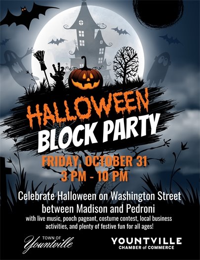 Halloween Block Party flyer
