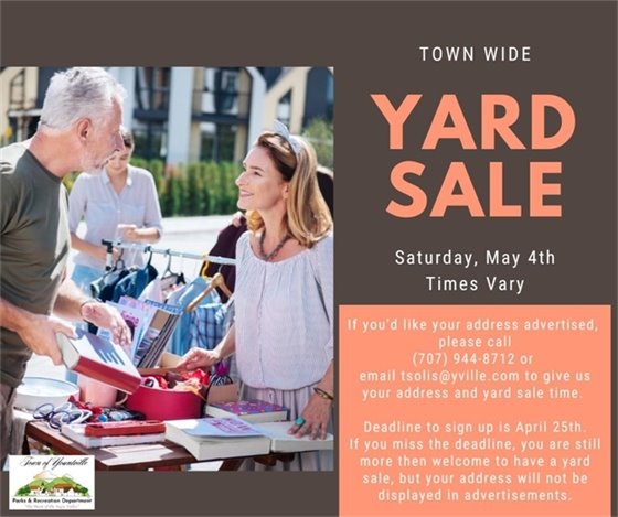 Town-wide Yard Sale May 4